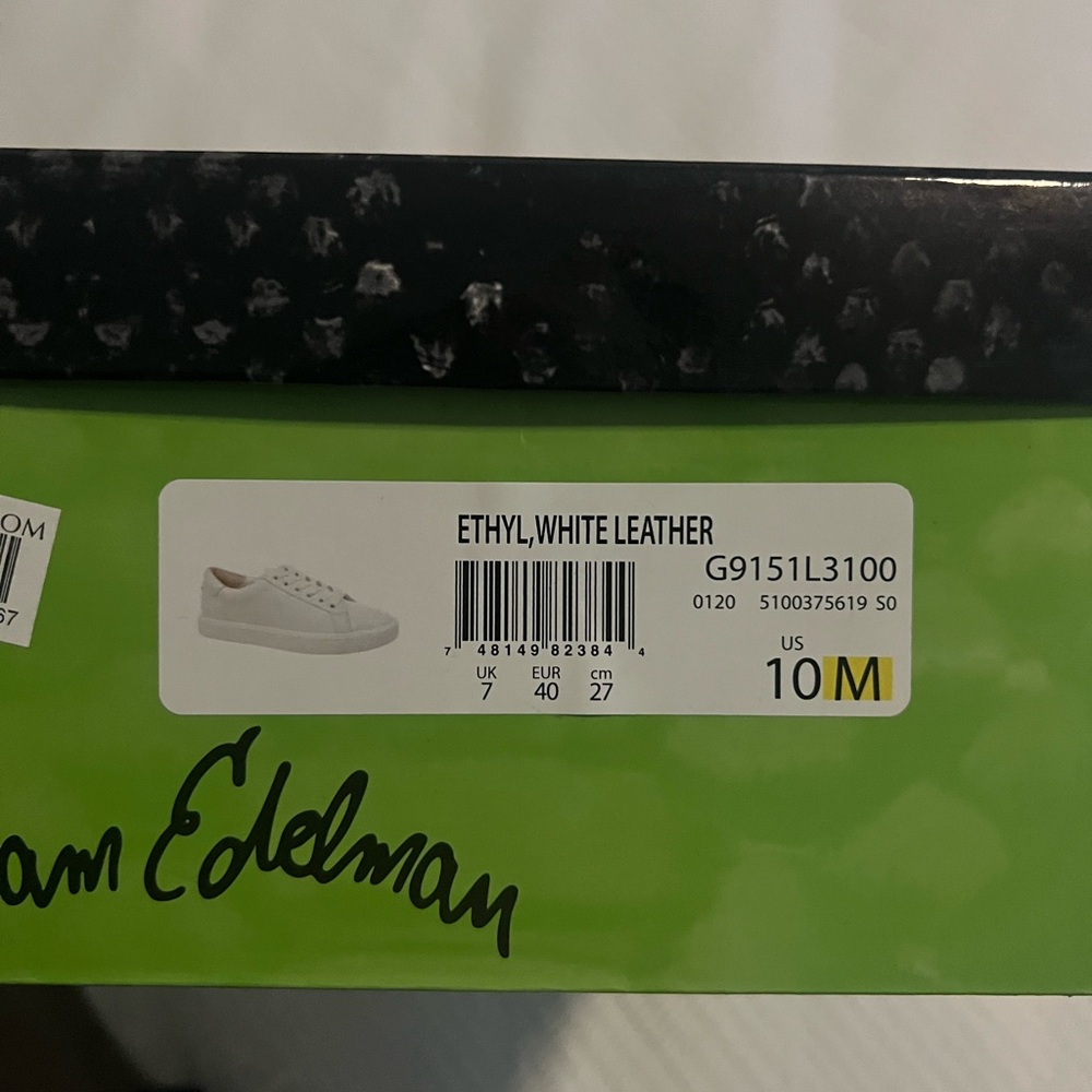 Sam Edelman Ethyl White Leather Sneakers